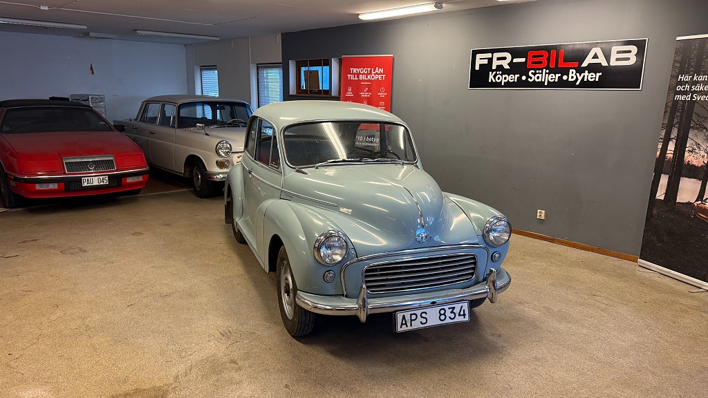 Morris Minor 1000 2-dörrars  0.95 Veteranbil Vällvårdad 