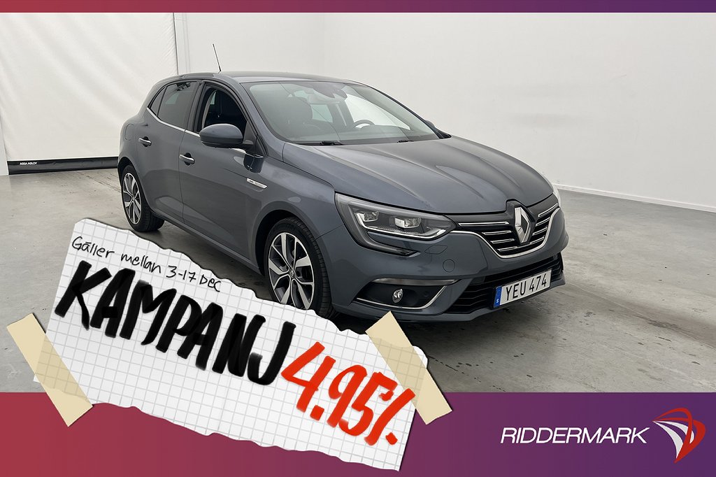 Renault Mégane 1.5 110hk Energy BOSE Kamera Na 4,95% Ränta