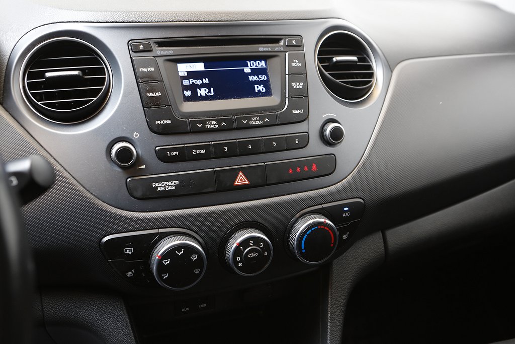Hyundai i10 1,0 67hk GO! Edition 5D P-sensorer Bluetooh 2016