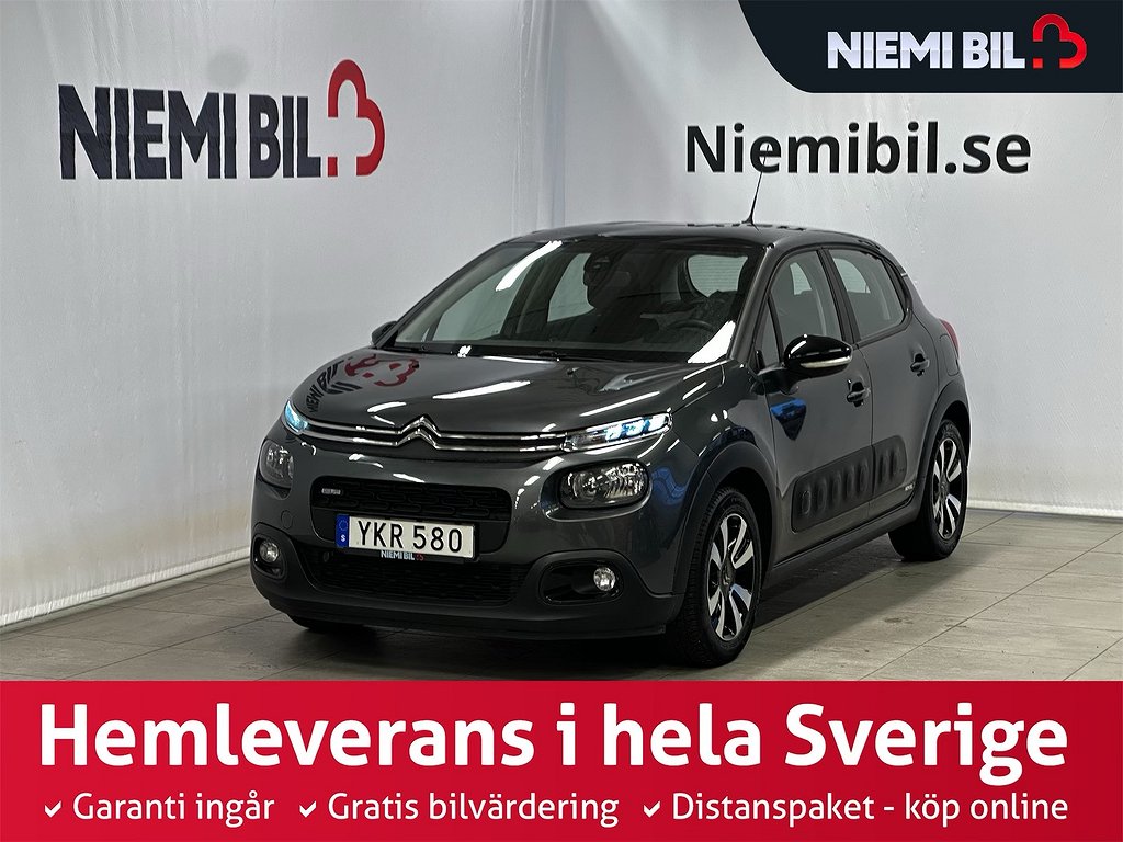 Citroën C3 1.2 PureTech EAT MoK/P-sens/SoV-hjul/Låg Skatt