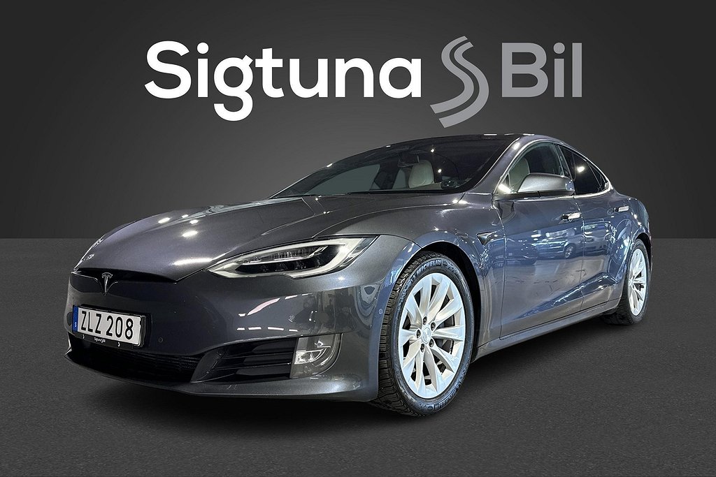 Tesla Model S 100D AWD VITT SKINN TGARANTI T O M SEPT 2026