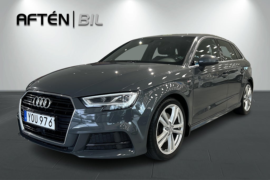 Audi A3 Sportback 2.0 TFSI 190hk Quattro S Tronic S line 