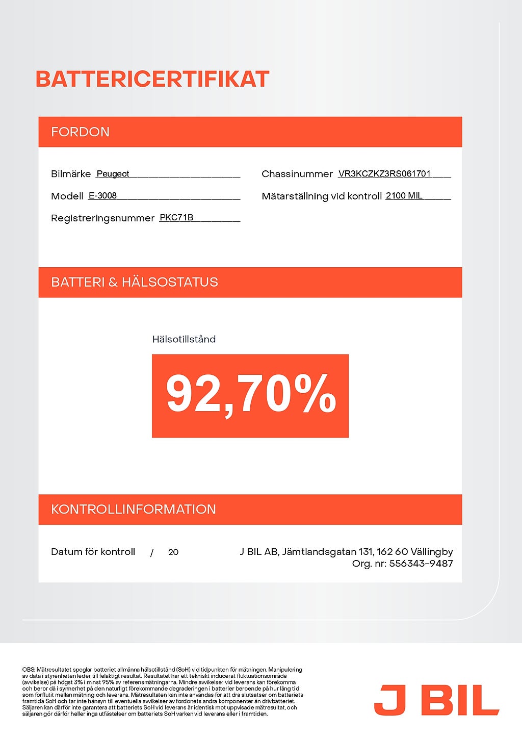 Bild på Peugeot E-3008 GT Ultimate - DEMO