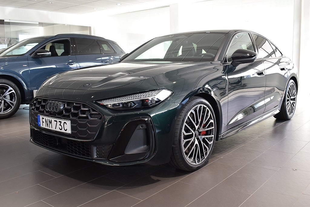 Audi A5 Sedan E-hybrid 367hk S-line Deep Green Exclusivelack