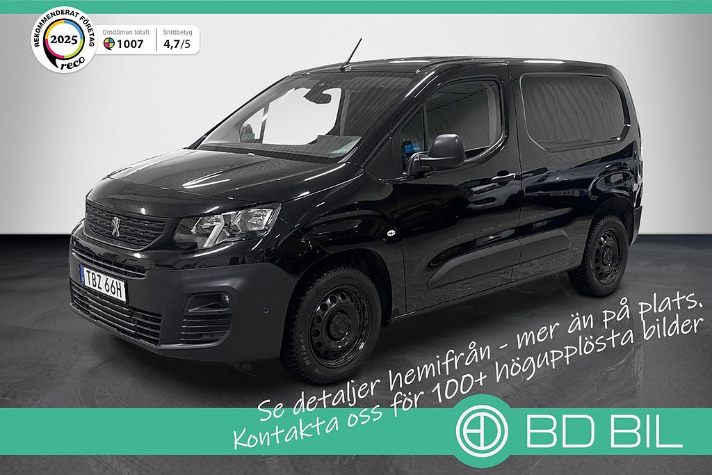 Peugeot Partner Utökad Last 1.5 BlueHDi 130HK DRAG VÄRMARE MOMS