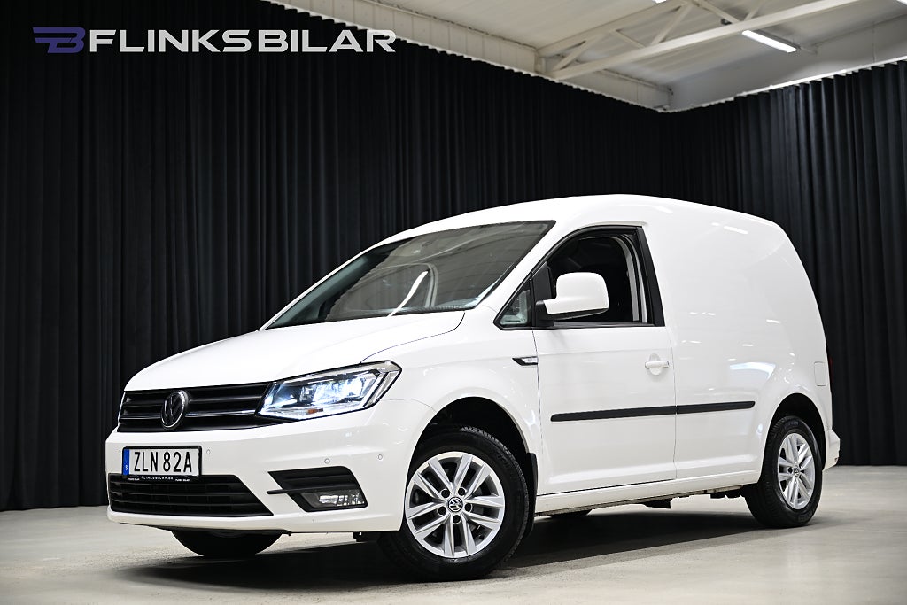 Volkswagen Caddy DSG 102HK Inredd|Nedlackad|LED|Girafflucka|Moms|SeUtr!!