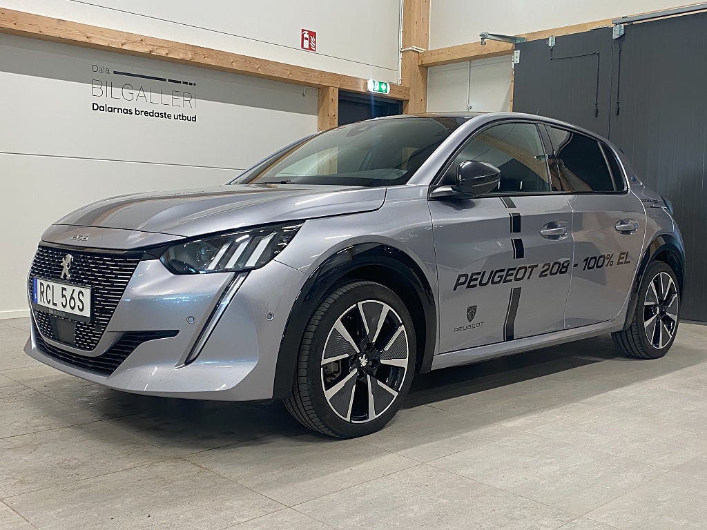Peugeot E-208  GT Pack, Backkamera, Navigation, Adapt farthållare, 