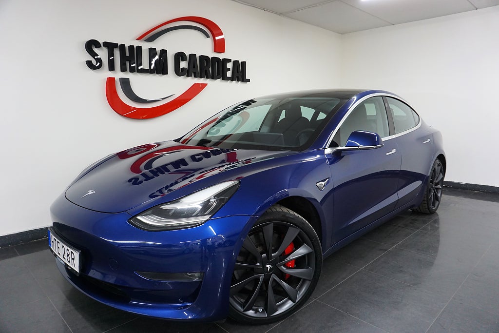 Tesla Model 3 Performance AWD 513hk, Autopilot, Pano, 360°Kamera