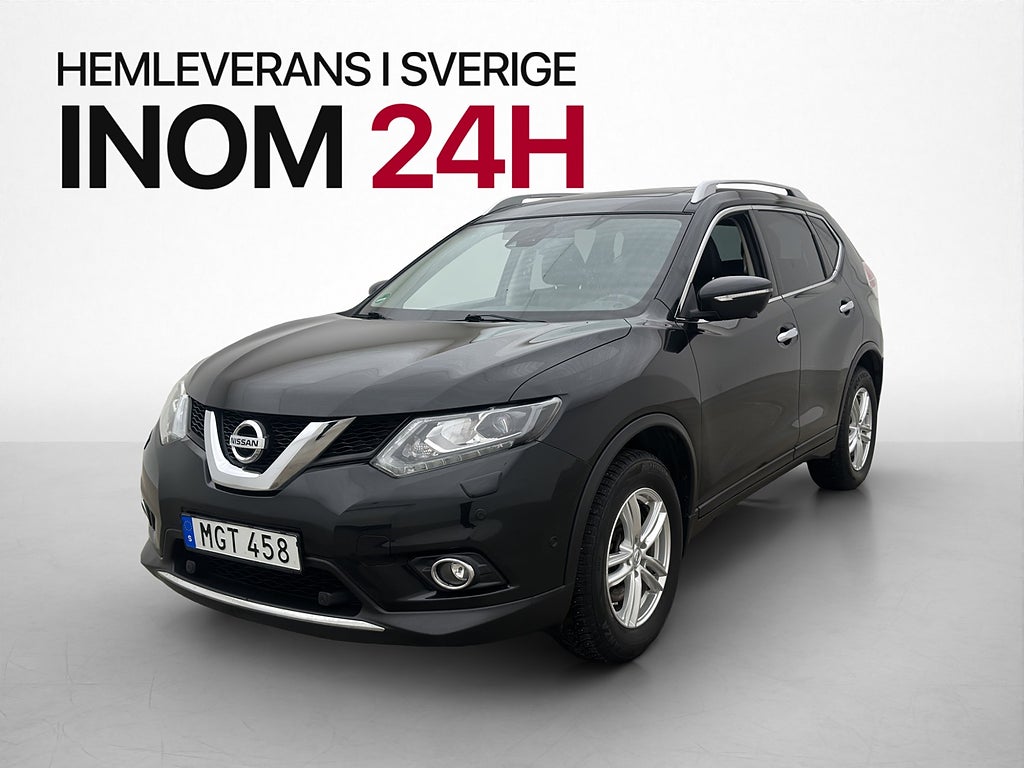 Nissan X-Trail 1.6 dCi 130hk Tekna Pano 7 Sits Drag Skinn