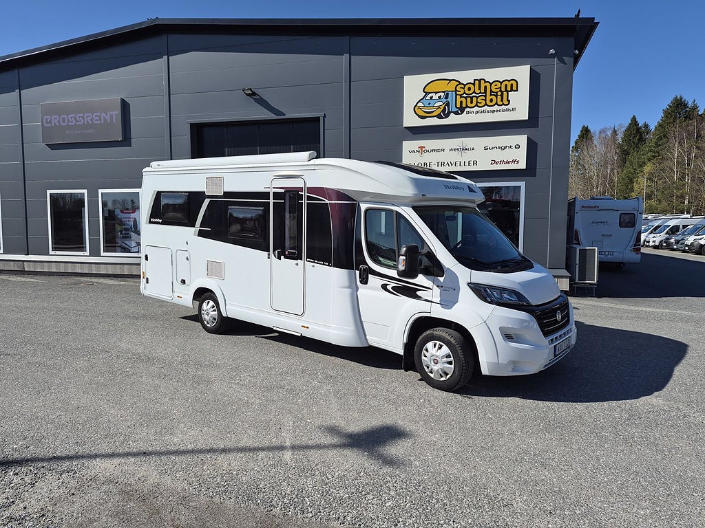 Hobby Optima de Luxe T65 GE långbäddar, endast 4000 mil, mkt fin