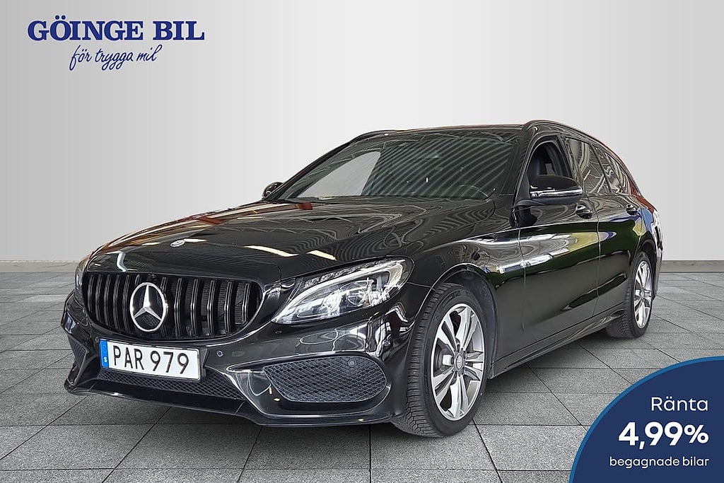 Mercedes-Benz C 220 T d 7G-Tronic AMG 170hk Plus/ Night/ Komfort pkt/ Pano/ Skin