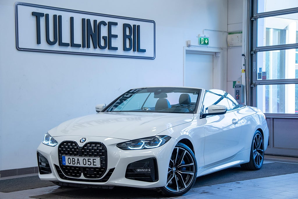 BMW 430 i Cab M Sport Innovation Laser HuD Läder Drag 360° 19"