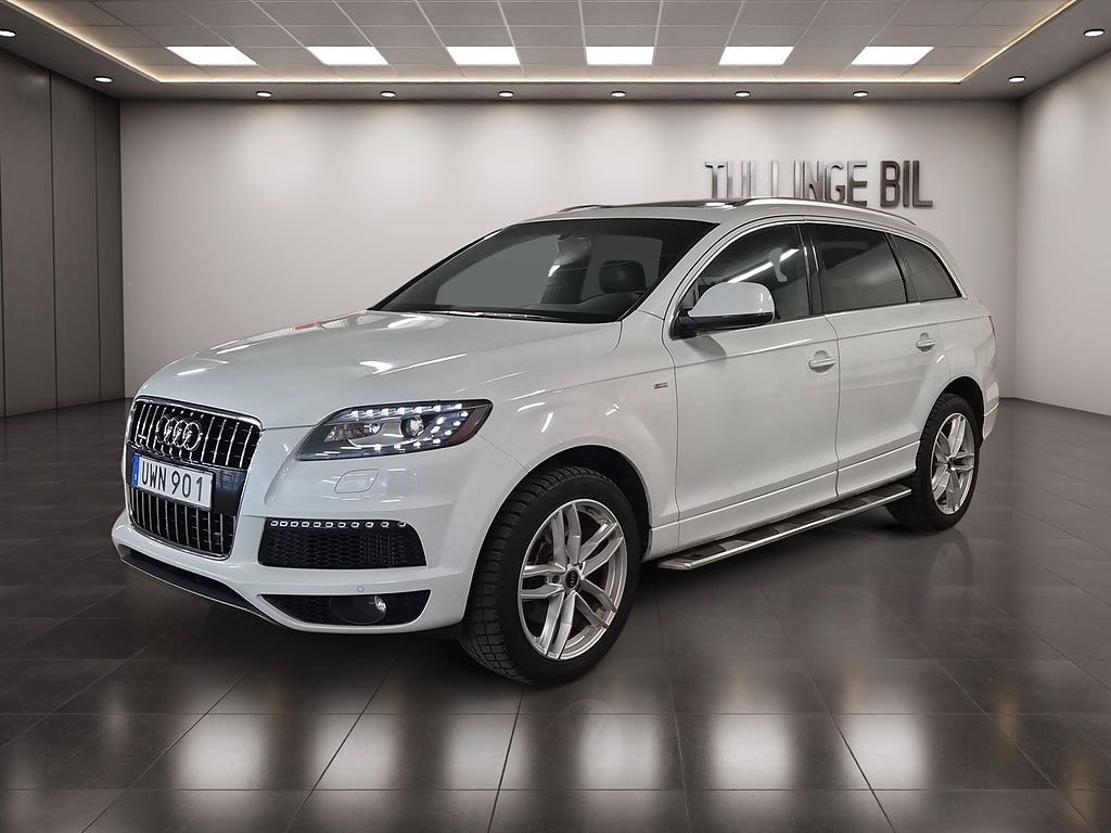 Audi Q7 3.0 TDI V6 Q 7-Sits S-Line Panorama Drag Navi 20" Alu