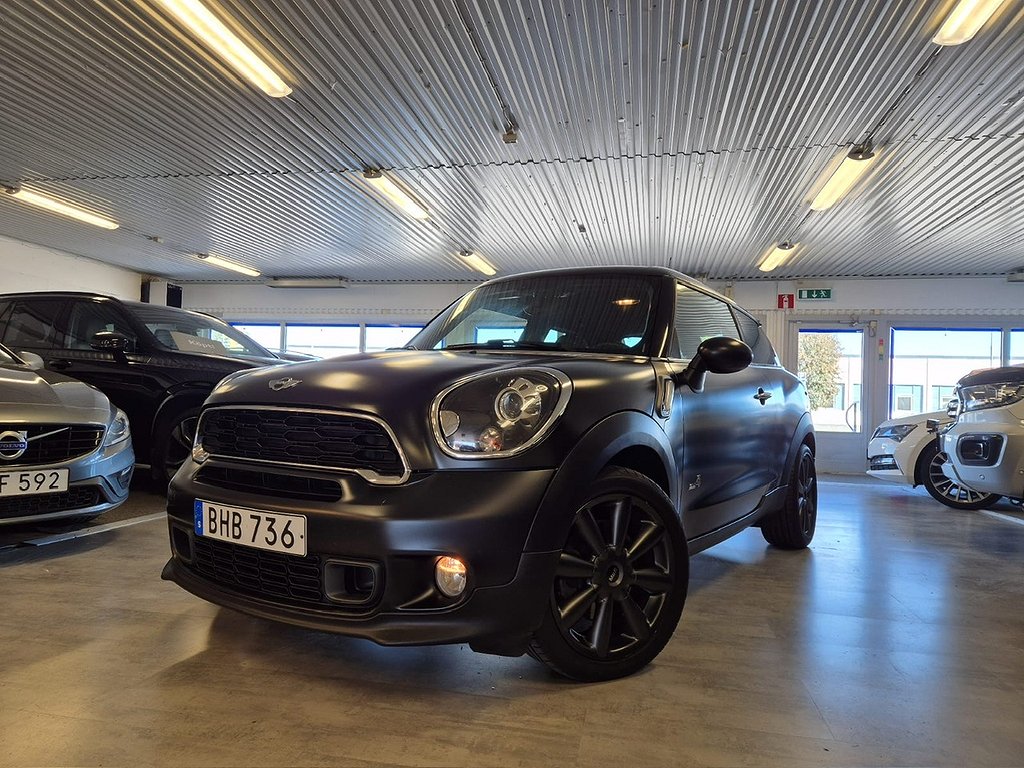 MINI Paceman Cooper S ALL4 Matt Svart Navi Skinn