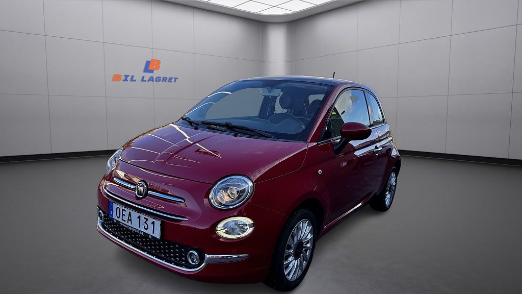 Fiat 500 1.2 8V Lounge Euro 6/Ny bes/NyServ/Panorama 1-Ägare