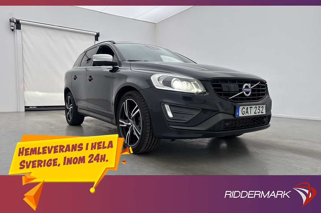 Volvo XC60 D4 AWD R-Design Värmare Pano Kamera Navi Drag