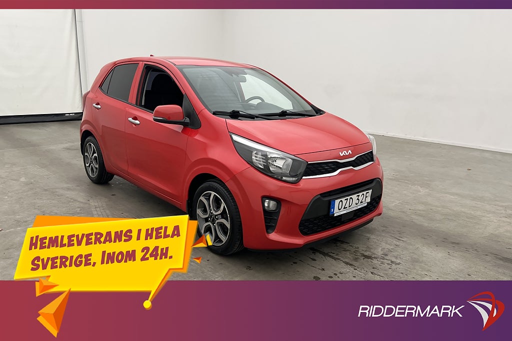 Kia Picanto 1.0 MPI 67hk Advance Kamera CarPlay Rattvärme