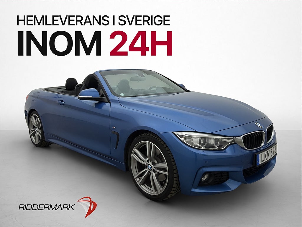 BMW 428 i Cab M Sport Hardtop HiFi P-Sensorer Skinn Elstolar