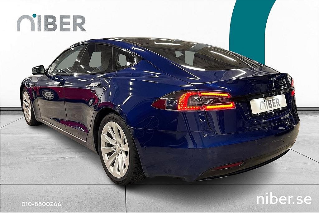 Tesla Model S 100D, Autopilot, luftfjädring, Vit läder, fr 2,95%