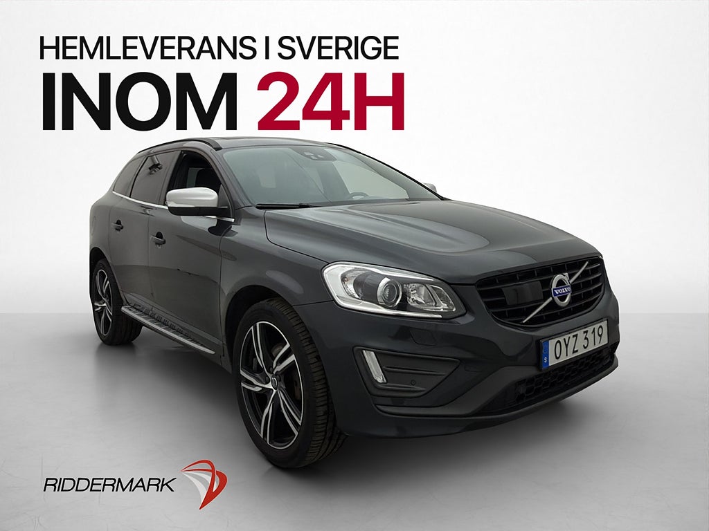 Volvo XC60 D4 AWD 190hk R-Design Pano BLIS Drag Kamera VOC