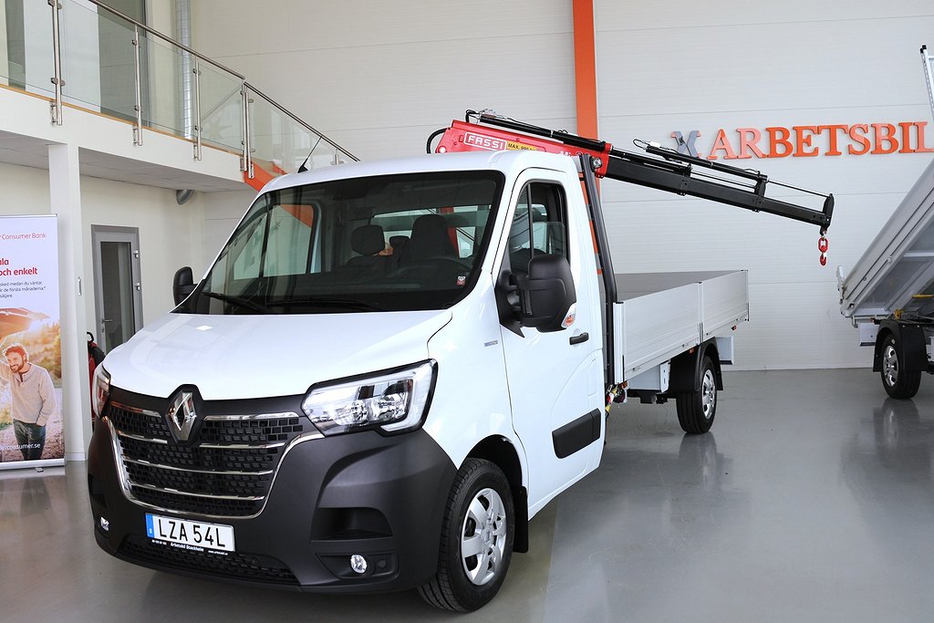 Renault Master Kranbil Fassi M20 (Maxlyft 995kg) / 145hk 