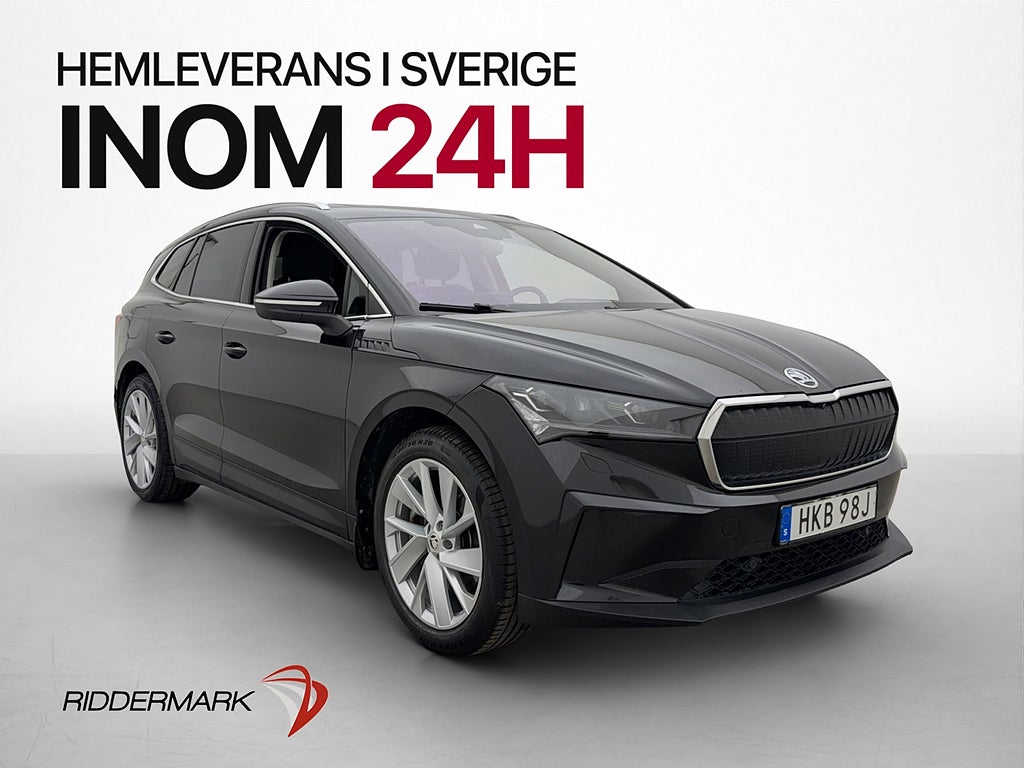 Skoda Enyaq iV80 Pano 360° Navi Skinn HuD Värmepump Drag