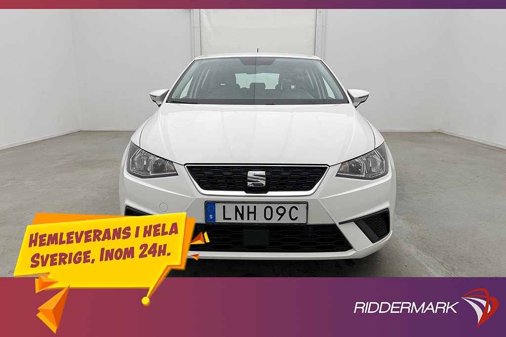 Seat Ibiza 1.0 MPI 80hk Style P-Sensorer CarPlay Farthållare