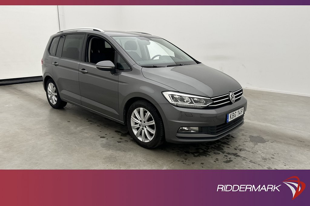 Volkswagen Touran TSI 150hk 7-sits Kamera Navi Drag