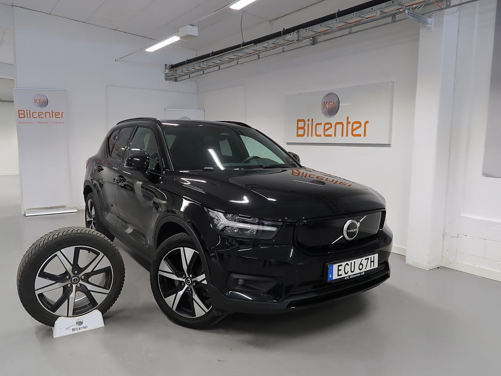 Volvo XC40 Recharge Plus V-Däck ingår Drag-Kamera-Navi-BLIS-Elstol