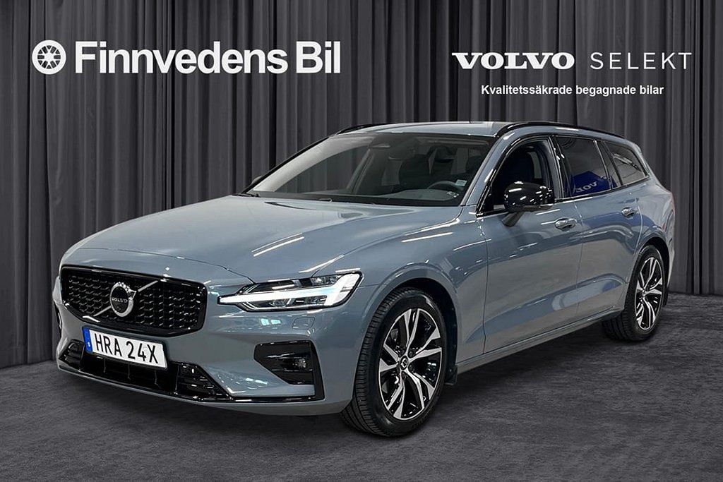 Volvo V60 B4 Diesel Plus Dark *0% RÄNTA/SELEKT/360kamera/Nav/Drag*