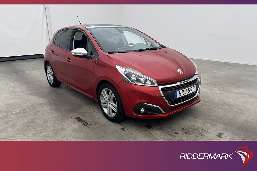 Peugeot 208 1.2 VTi 83hk Panorama Sensorer CarPlay Välservad