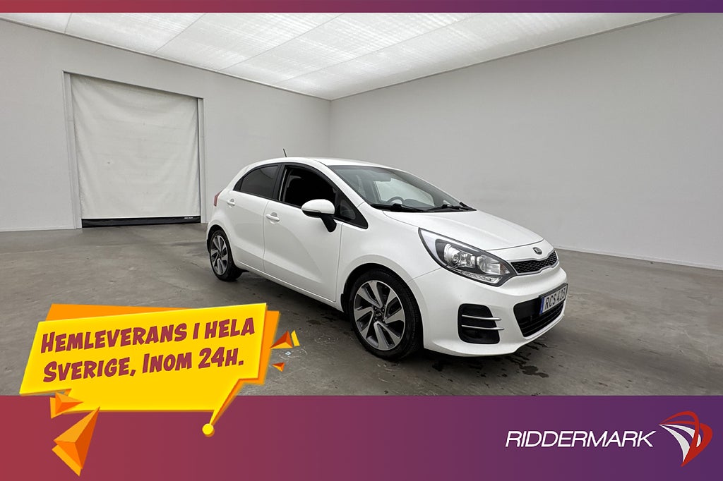 Kia Rio 1.2 CVVT GLS Kamera Rattvärme Navi P-sensorer 84hk