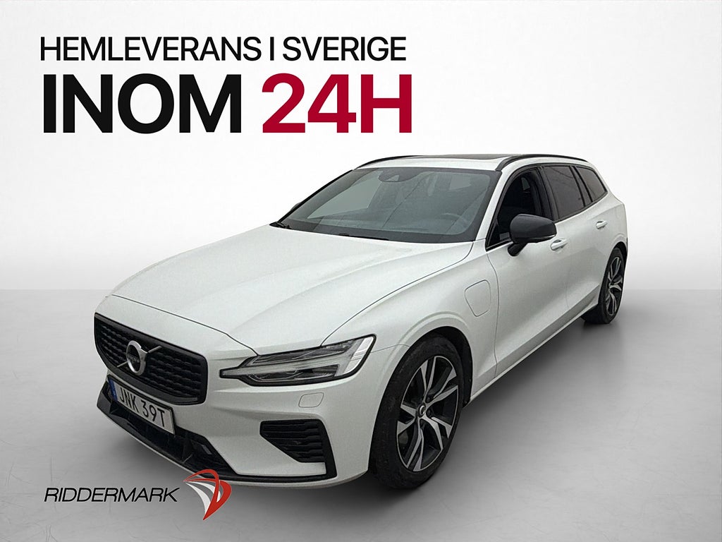 Volvo V60 T8 AWD R-Design Pano HUD H/K Värm 360° BLIS Drag