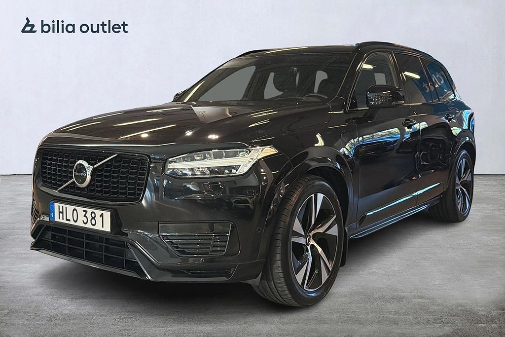 Volvo XC90 7-sits Recharge T8 392hk AWD R-Design Drag B&W Pano HUD