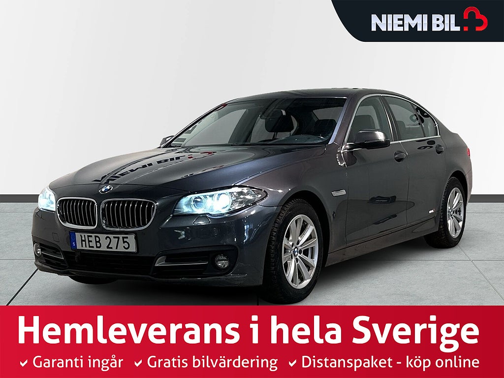 BMW 520d xDrive Sedan Drag Mvärm GPS Skinn Rattvärme S/V-hjul