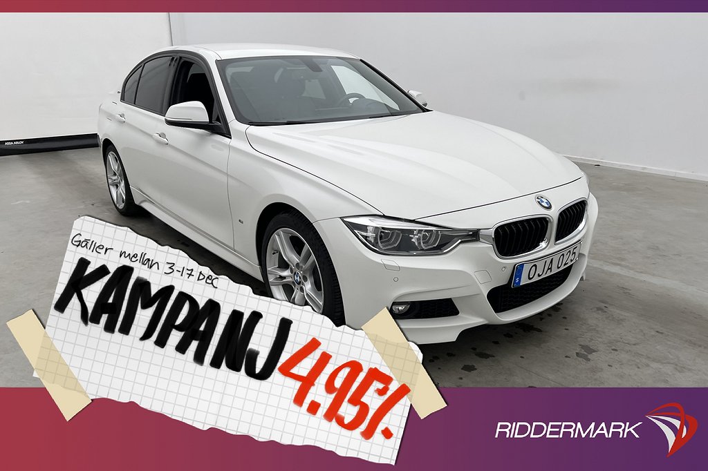 BMW 330 e 252hk M Sport HiFi Navi Rattvärme 4,95% Ränta