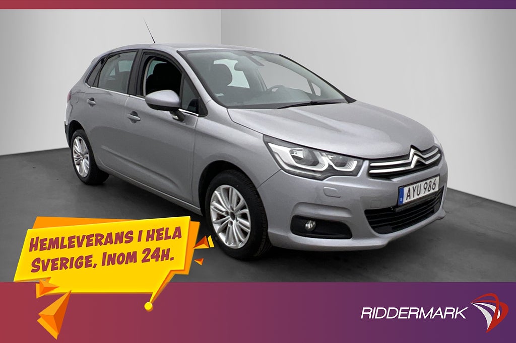 Citroën C4 1.2 PureTech 110hk Sensorer Dragkrok Farthållare