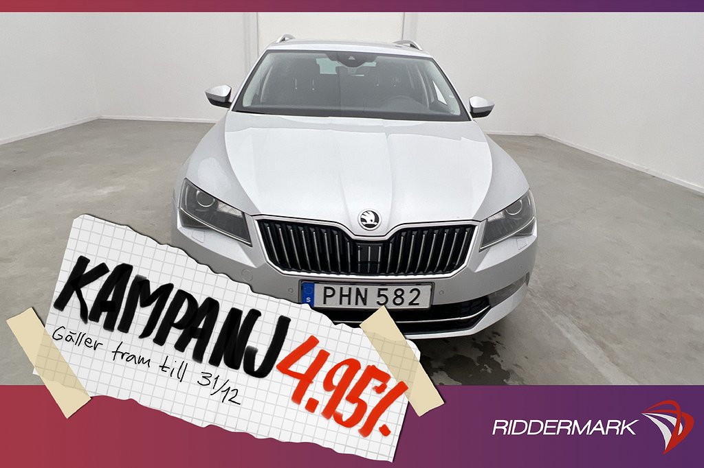 Skoda Superb Kombi 4x4 190hk L&K D-Värm Canton 4,95% Ränta