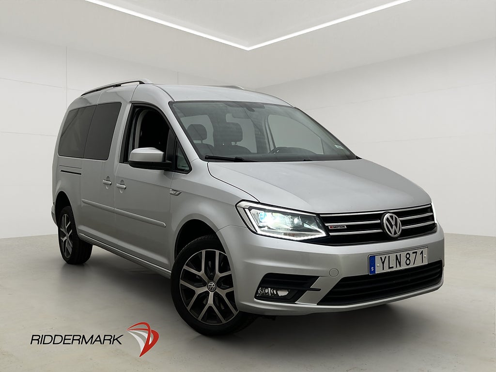 Volkswagen Caddy Maxi Life 4M Värm Kamera Drag 7-Sits 1-Bruk