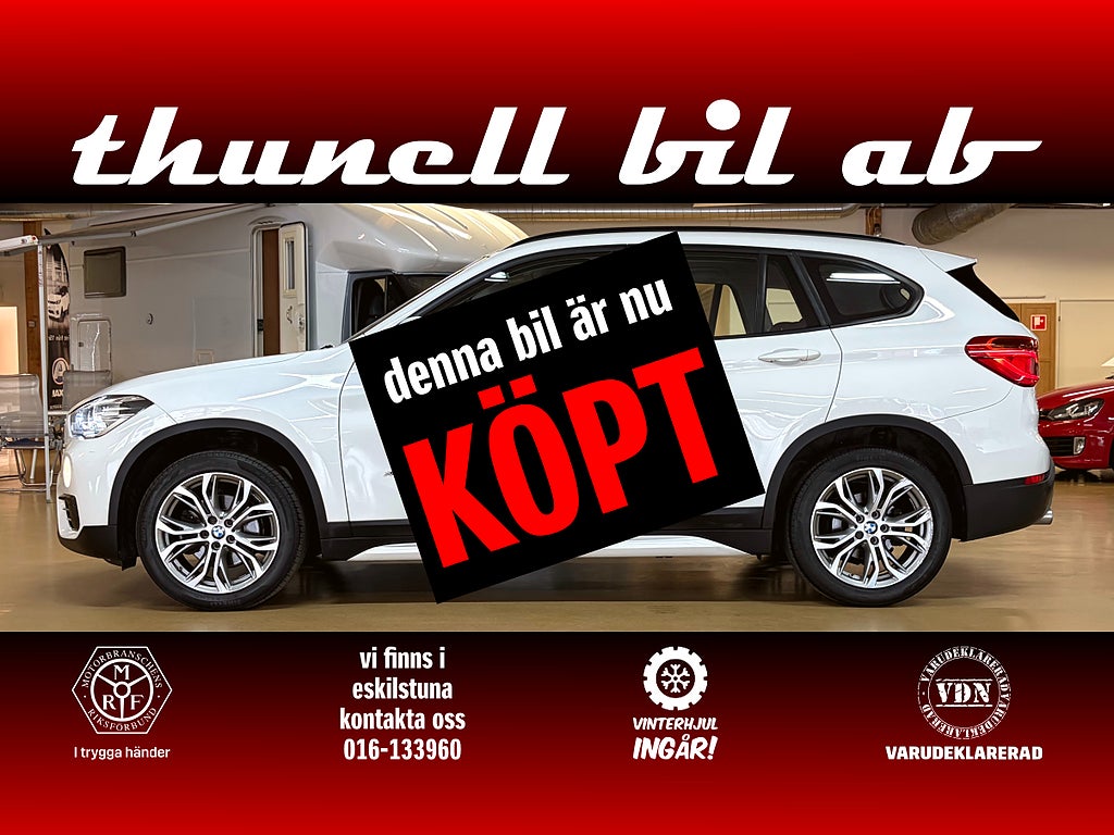 BMW X1 xDrive 18d Sport Line 150HK-AUT-VHJUL-DRAG-BKAMERA KÖPT