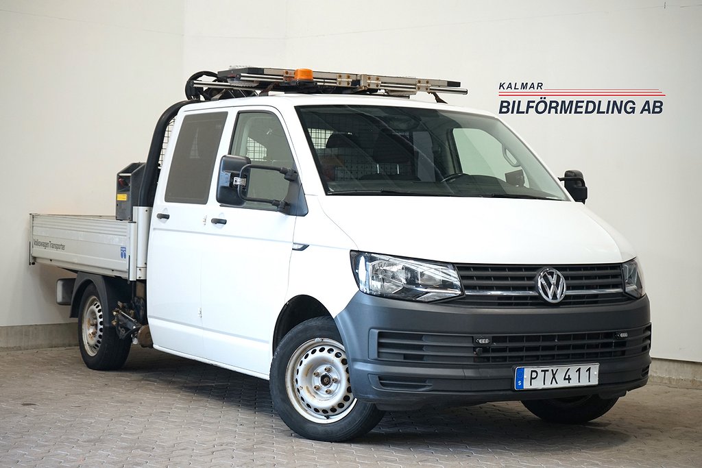 Volkswagen Transporter Chassi Dubbelhytt Kran T32 TDI 150hk