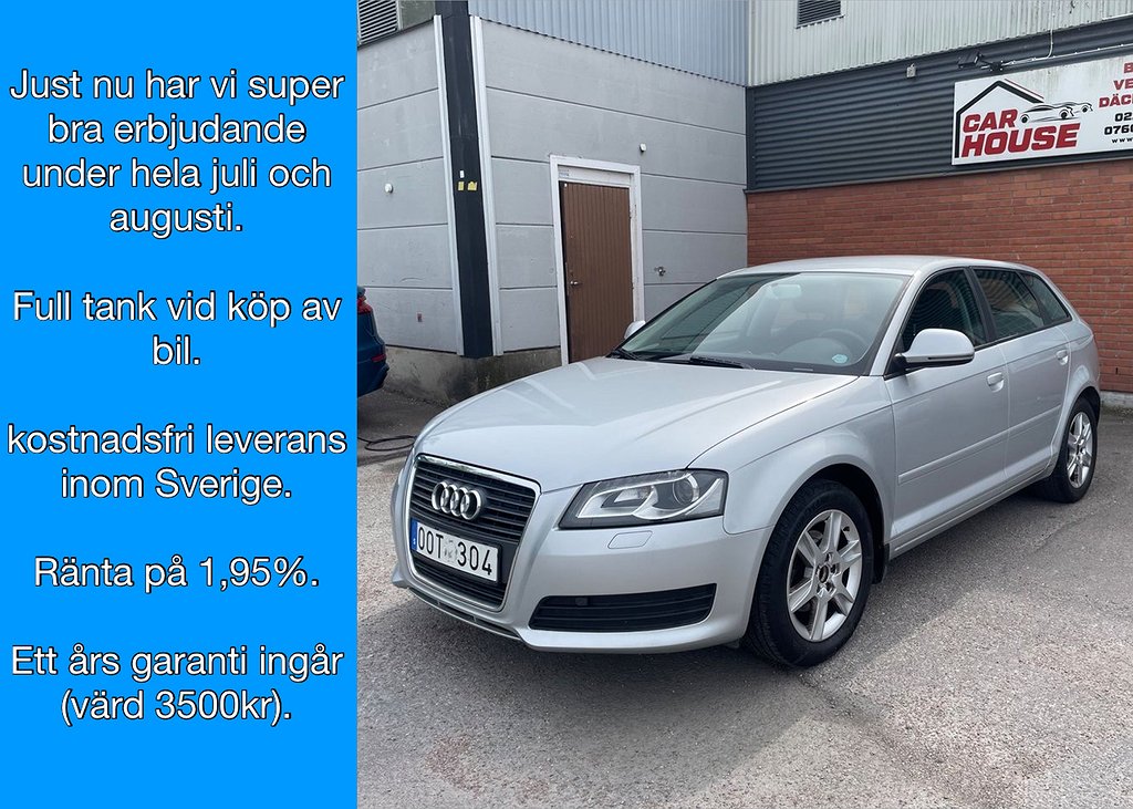 Audi A3 Sportback 1.6 Attraction, X Edition (ny kamrem)