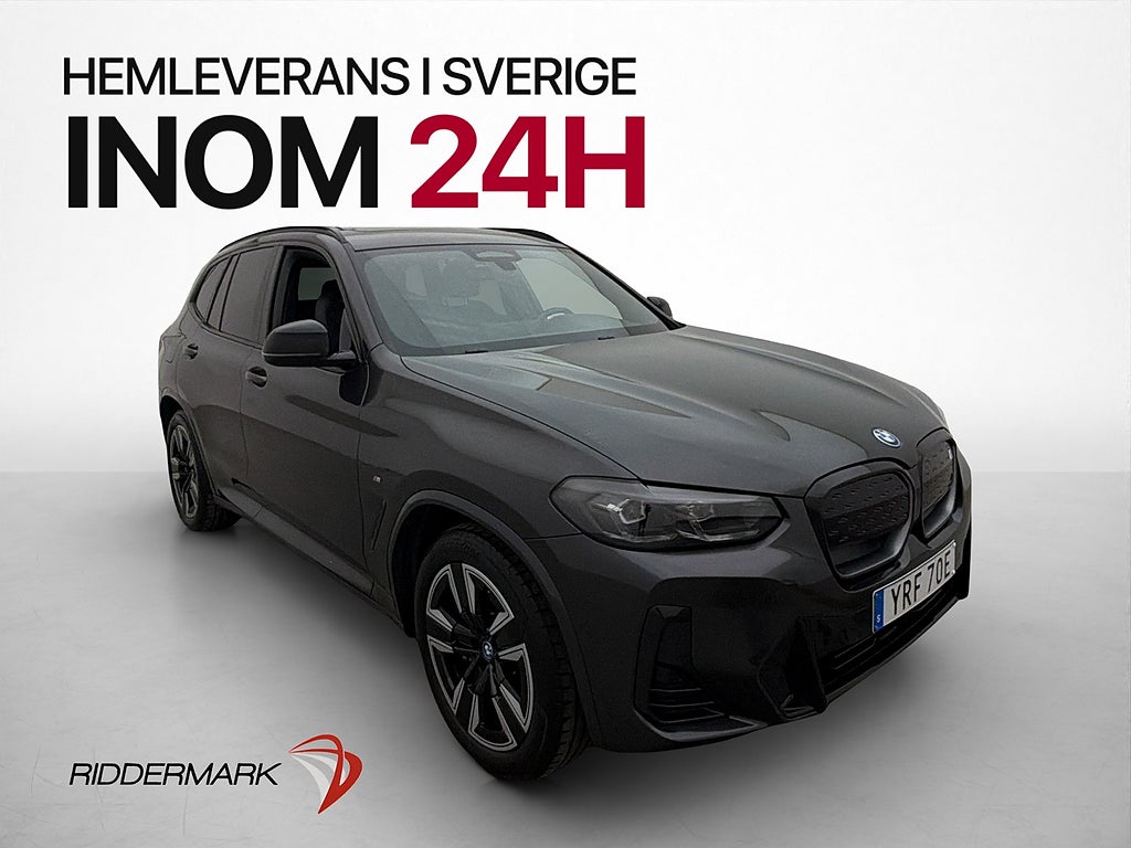 BMW iX3 286hk M Sport Charged Pano Kamera Skinn Drag MOMS