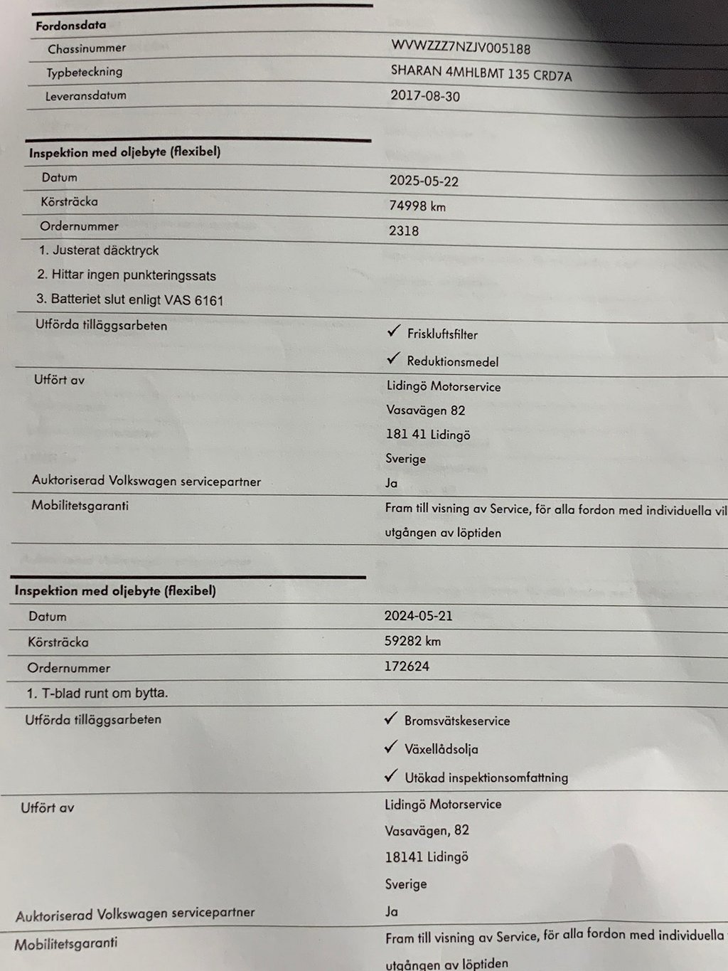 Volkswagen Sharan 2,0 TDI 184hk 4M 7-sits|Drag|D-värm|Skinn 2018