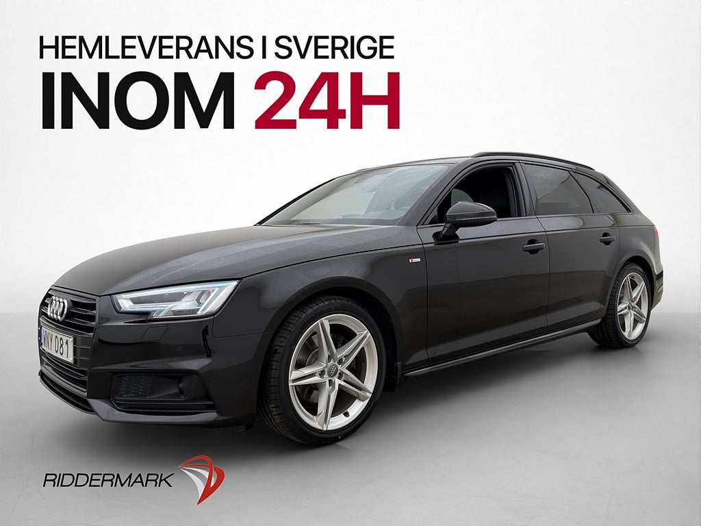 Audi A4 2.0 TFSI 190hk S-Line P-Värmare Adpt-Fart Drag