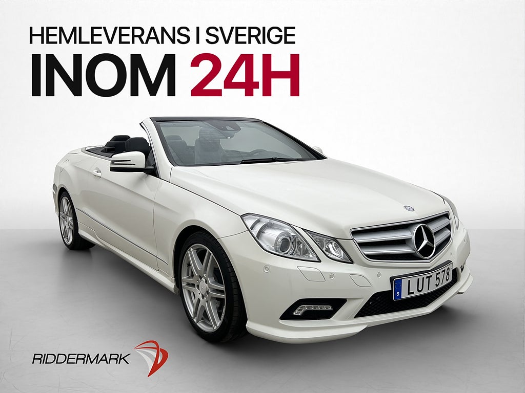 Mercedes-Benz E200 Cabriolet AMG Läder Sportavgas Kamera