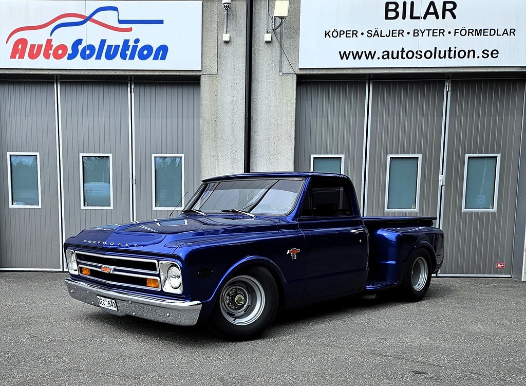 Chevrolet C10 Stepside 350+700 Taksänkt|Breddad|4vägs luft