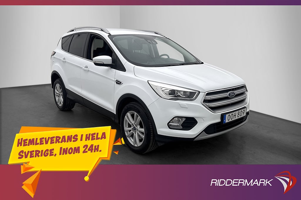 Ford Kuga 1.5 TDCi 120hk Titanium P-Sensorer Halvskinn Drag