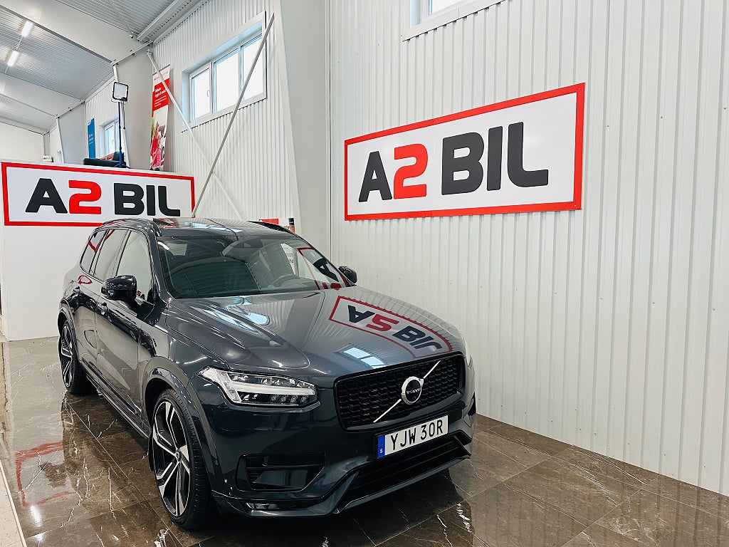 Volvo XC90 7 Sits B5 AWD R-Design Pano B&W HuD Drag