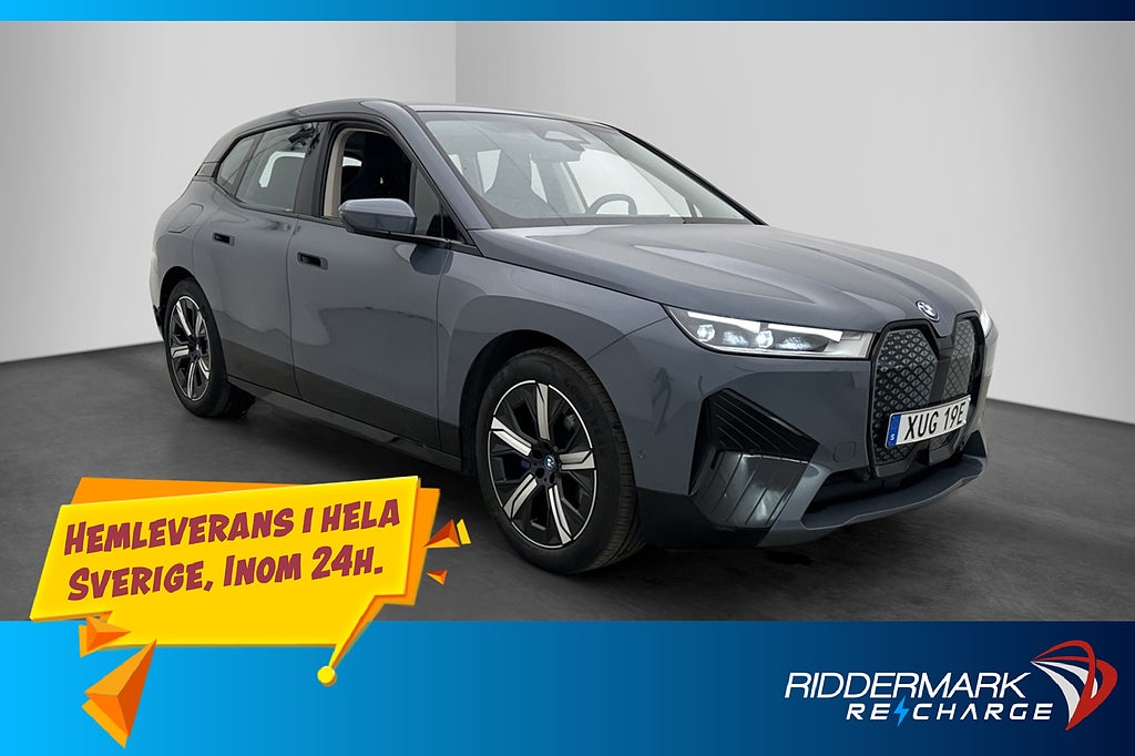 BMW iX XDrive40 326hk Sport Kamera Elstolar Skinn MOMS